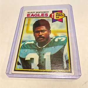 Wilbert Montgomery RC Rookie 1979 Topps Football Card #85 Vintage Collectible